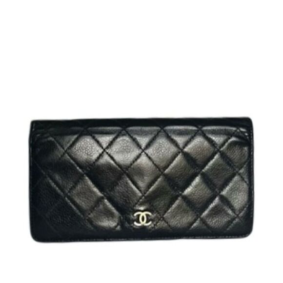 Chanel quilted black leather wallet - Picture 6 of 15